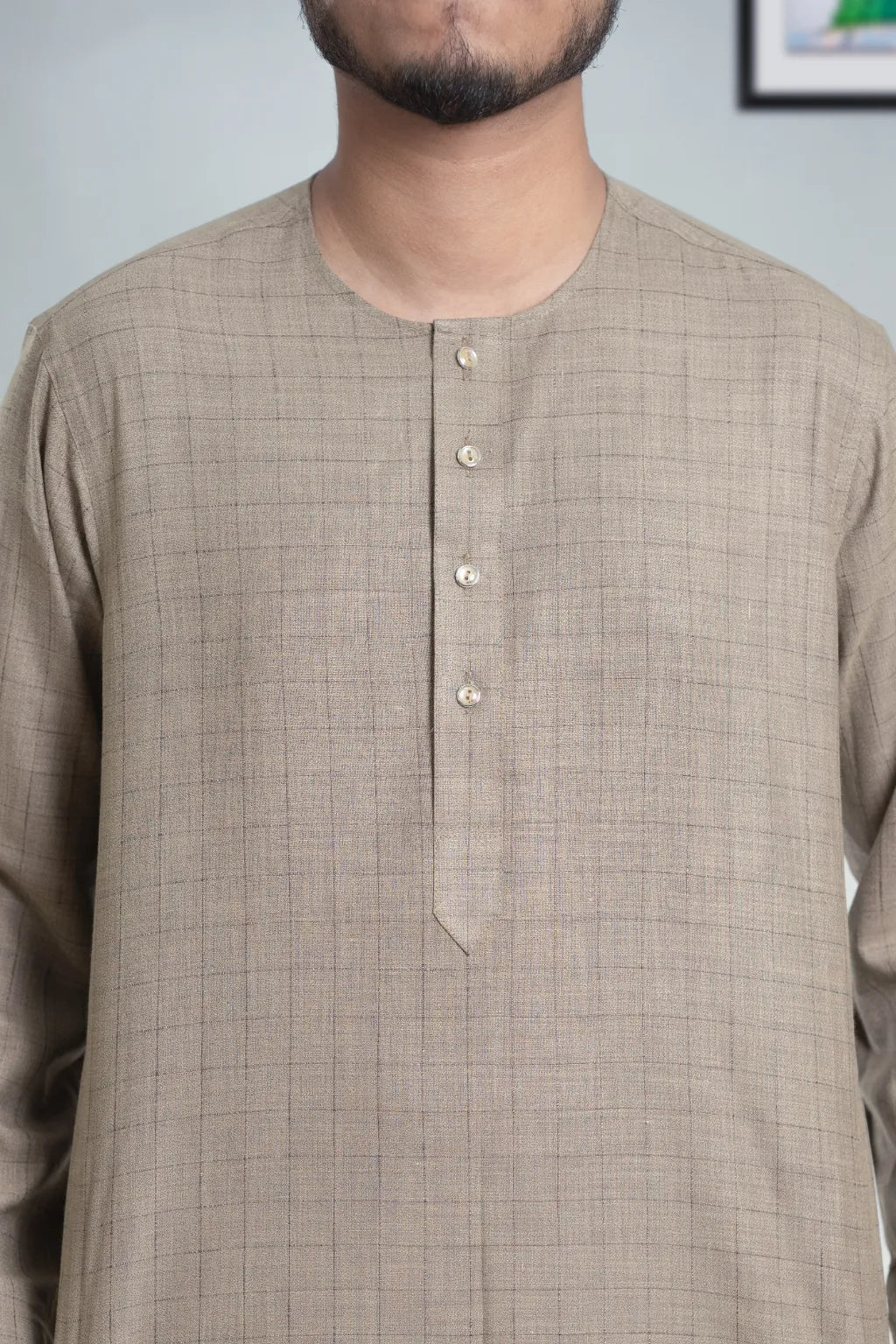 Arab Thobe for Men – Kandura-Inspired, Breathable Fabric, Custom Tailored