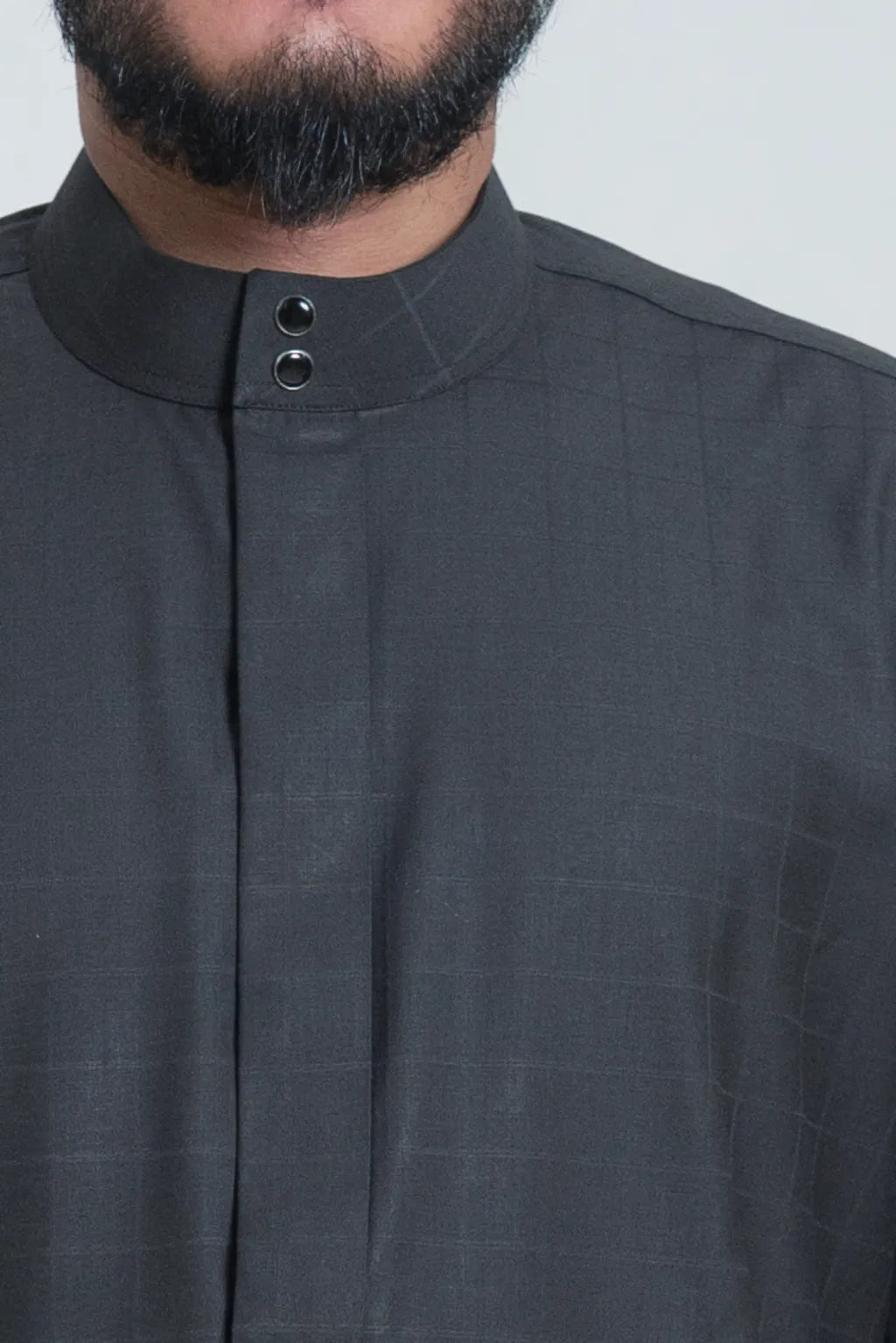 Premium Black Thobe: Suit-Grade Fabric, Winter-Ready, Saudi Dishdasha with Cuffs