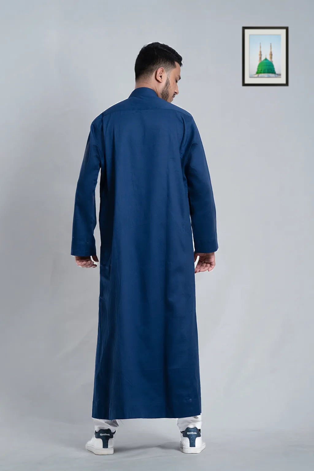 Men's Dishdasha - Classic Saudi Thobe in Navy Blue