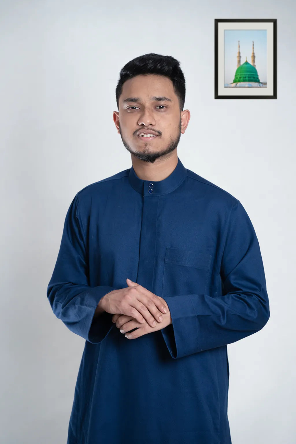 Men's Dishdasha - Classic Saudi Thobe in Navy Blue