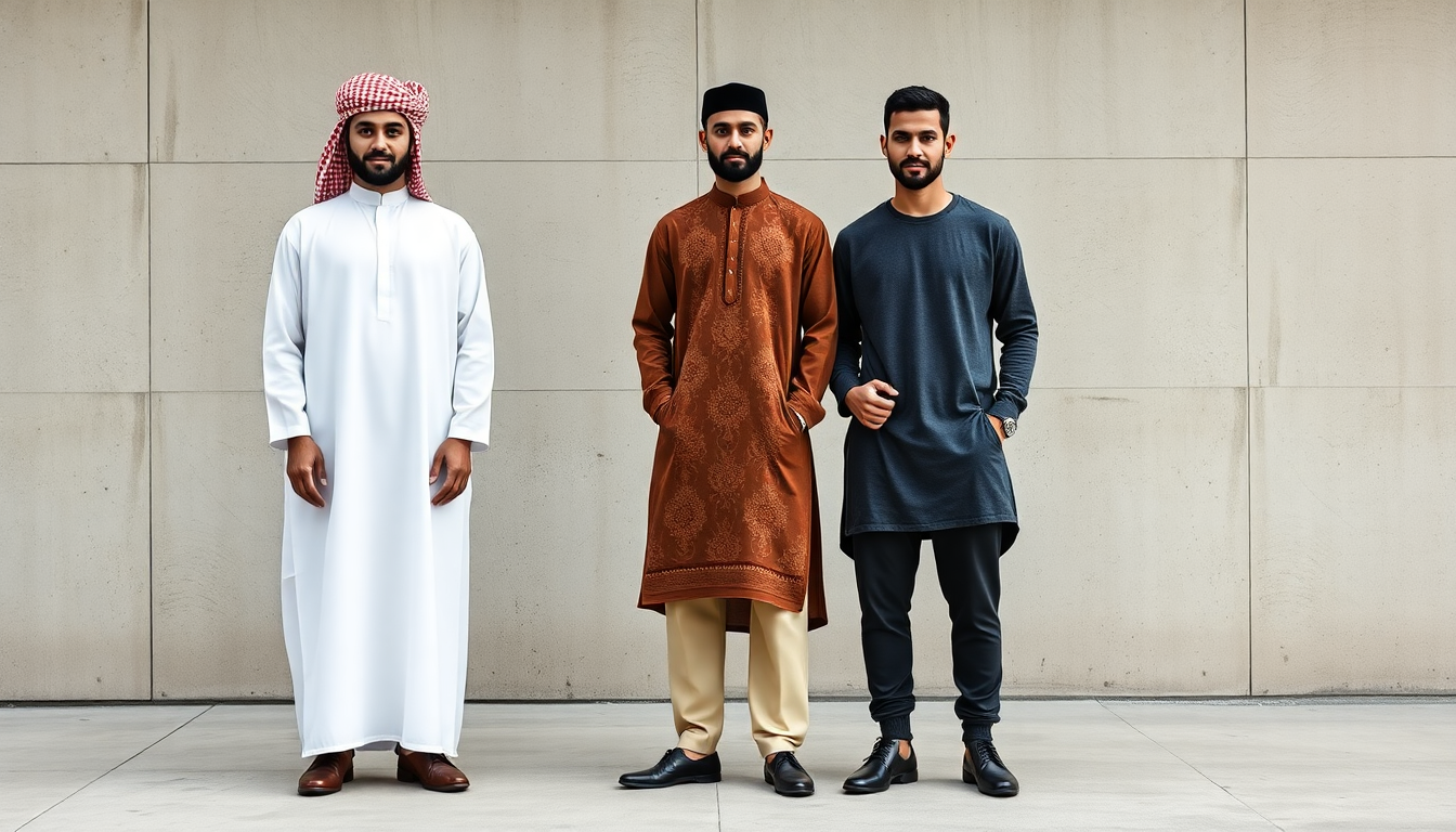 Popular Muslim Men’s Dress: Styles & Modern Trends – Sunaan