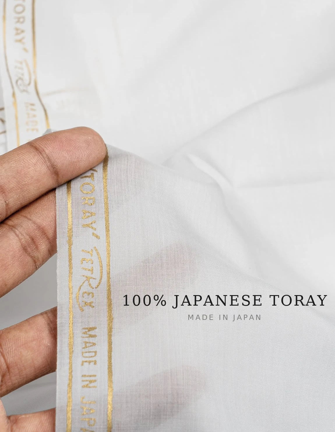 100% Japanese Toray fabric — woven and made in Japan