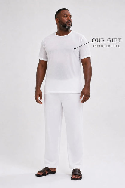 Free matching white undershirt included with every Japanese Toray thobe